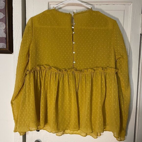 Zara Trafaluc collection embroidered detail long sleeve top - Picture 6 of 8